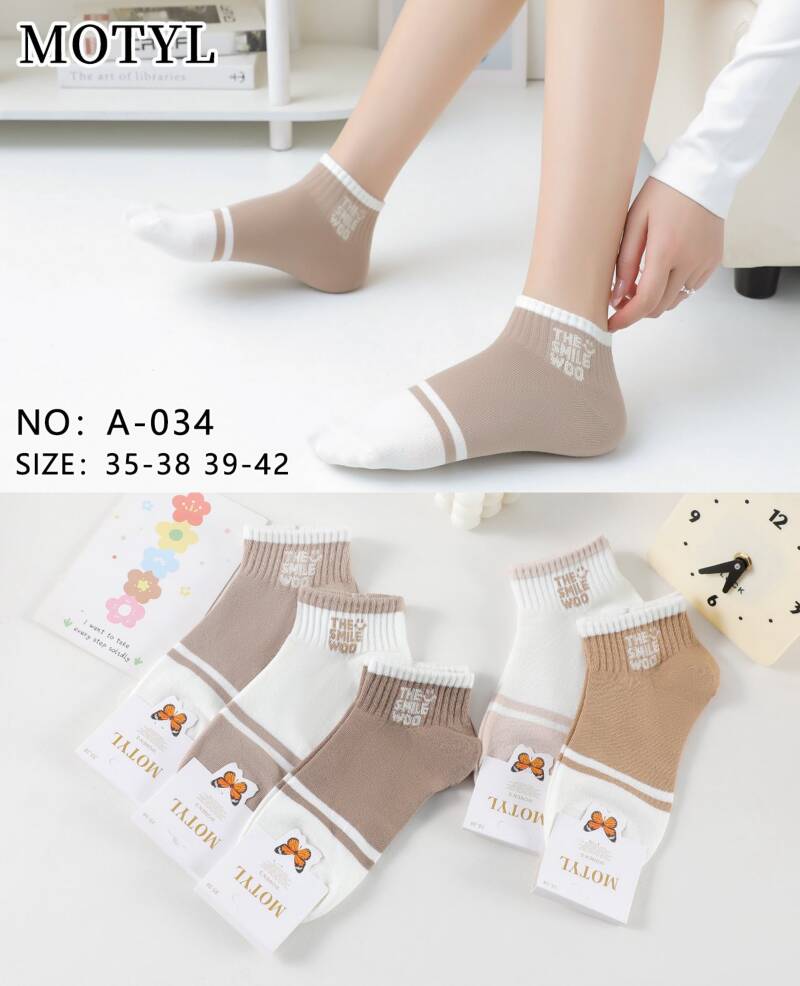 Skarpety damskie Roz 35-42, Mix kolor Paczka 40 szt